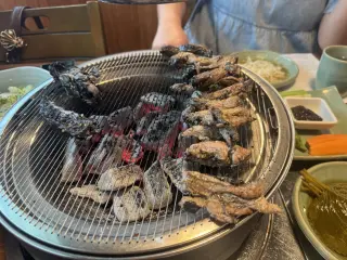 오골계 숯불구이(2인분)+반마리 백숙 - 75,000 후기 사진 1
